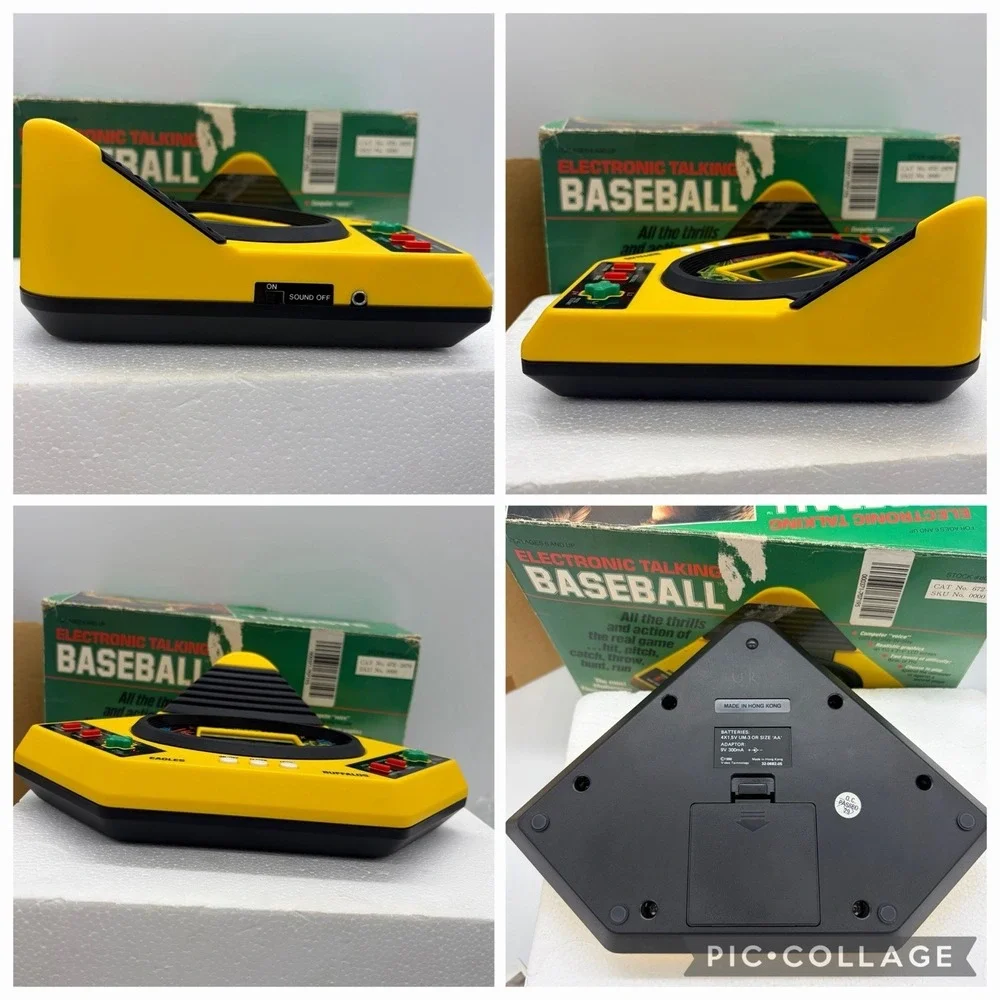 Vintage 1986 Talking Play By Play Baseball Vtech Electronic Game WORKS w/ Box